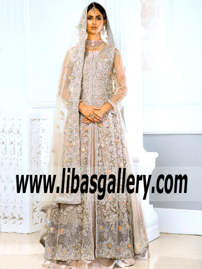 Pakistani Designer Gown Indian Bridal Anarkali Suits lincolnwood Illinois IL USA Pakistani Designer Bridal Wear